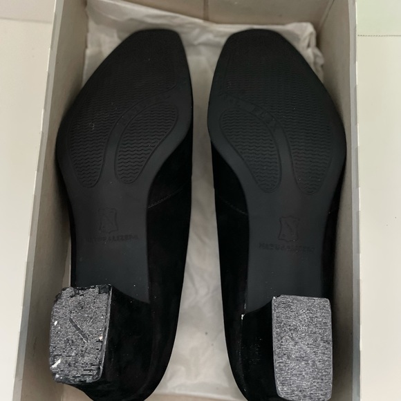 Naturalizer Juliet Black Slip On Heels, Suede, 9 Narrow, EUC. - Picture 8 of 9